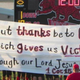 Illustration for article titled Cheerleaders Display Biblical Verses on Banners Because America
